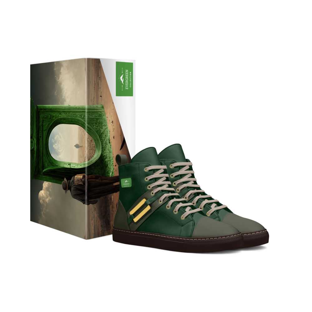 "Evergreen" High Top Genuine Italian Leather Shoes